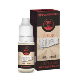 CBD E-Liquid Plant of Life Sour Diesel 10 ml. 5%